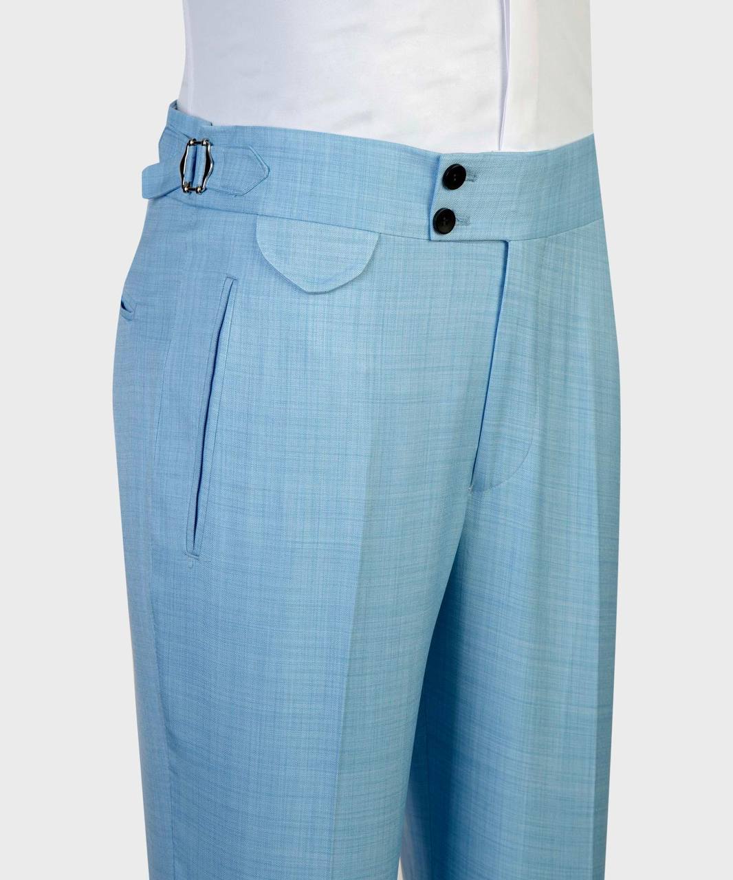 Light Blue Double Breasted Suit