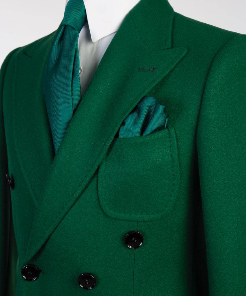 Rich Emerald Double Breasted Coat