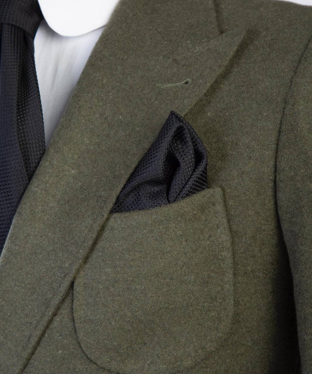 Olive Green Double Breasted Coat
