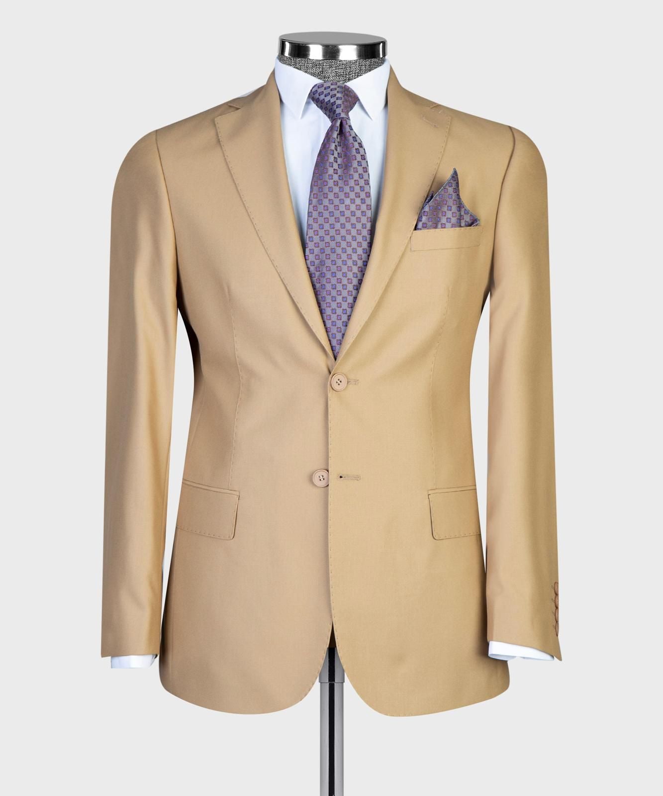 Warm Tan 2 Button Suit