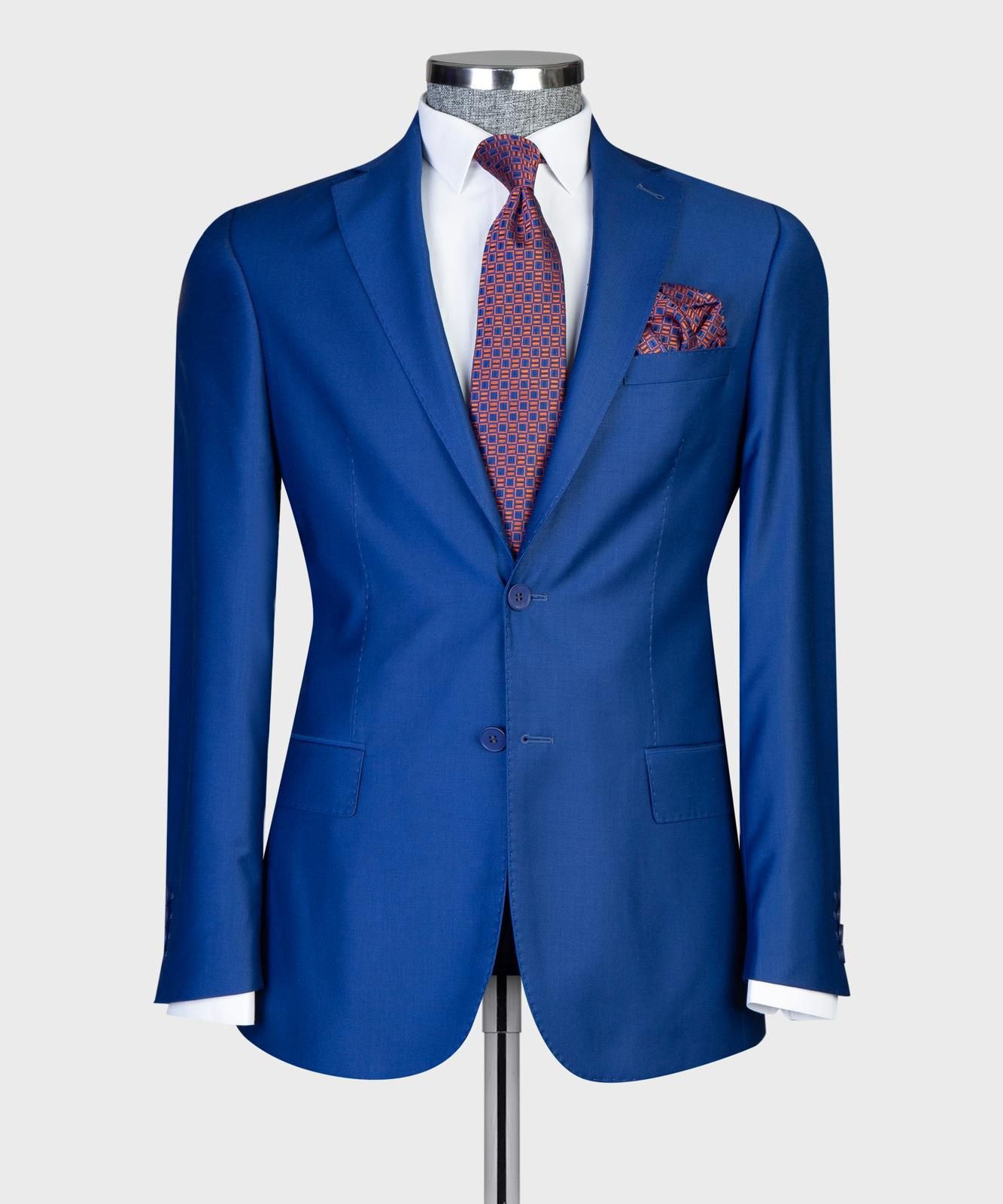 Royal Blue 2 Button Suit