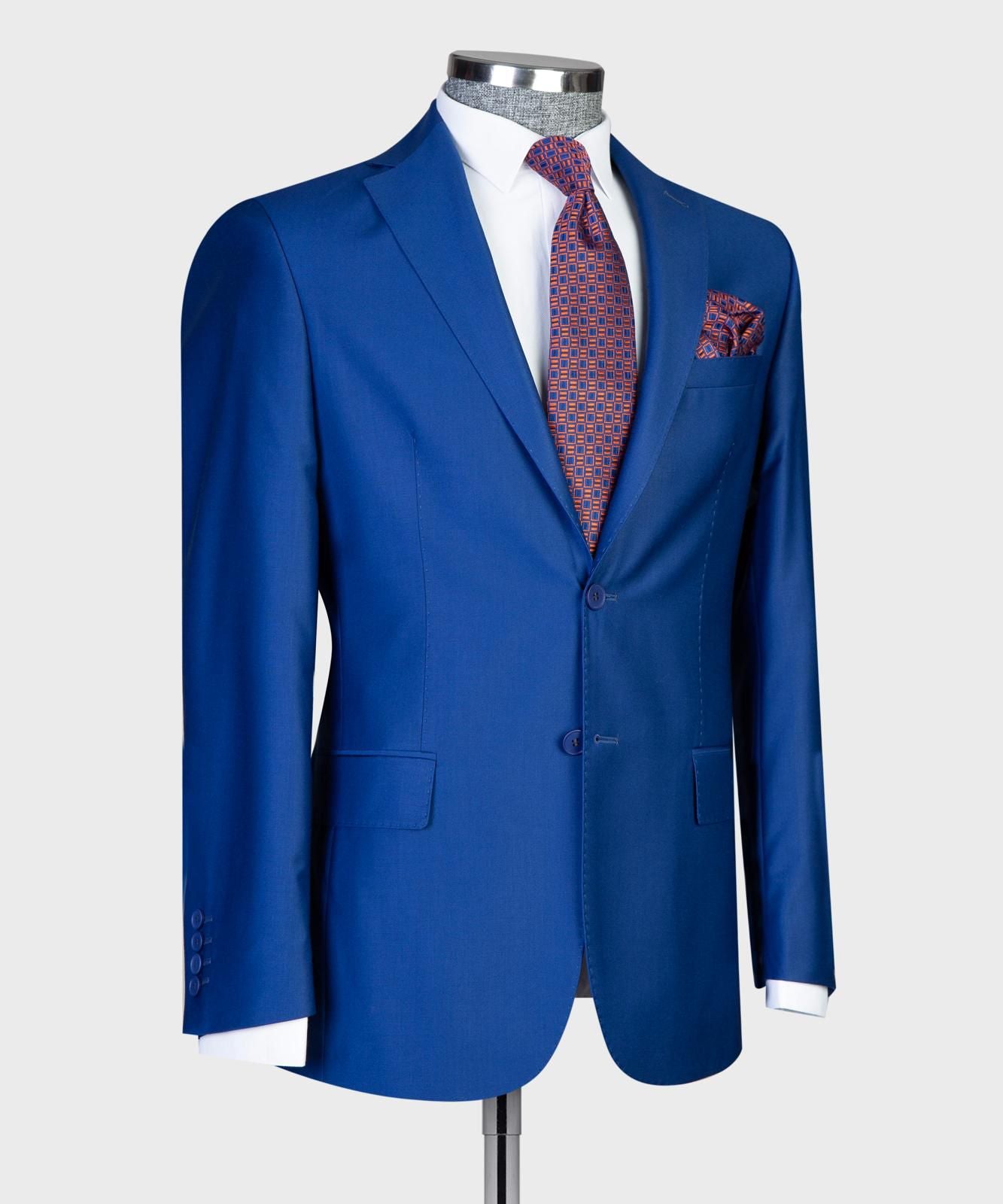 Royal Blue 2 Button Suit