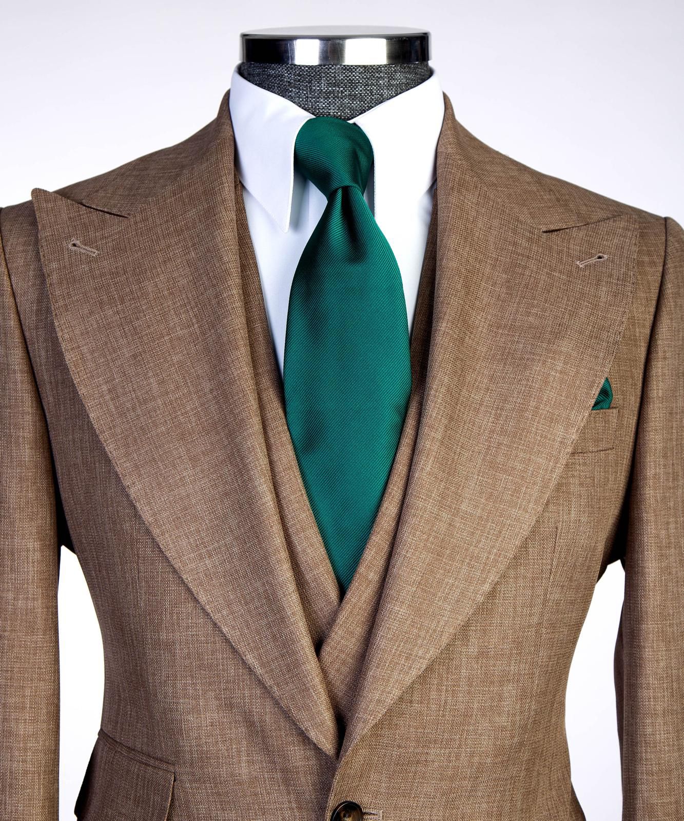 Warm Camel 3-piece Suit