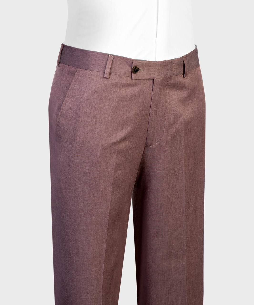 Brown Tinted Plum Double Breasted Suit
