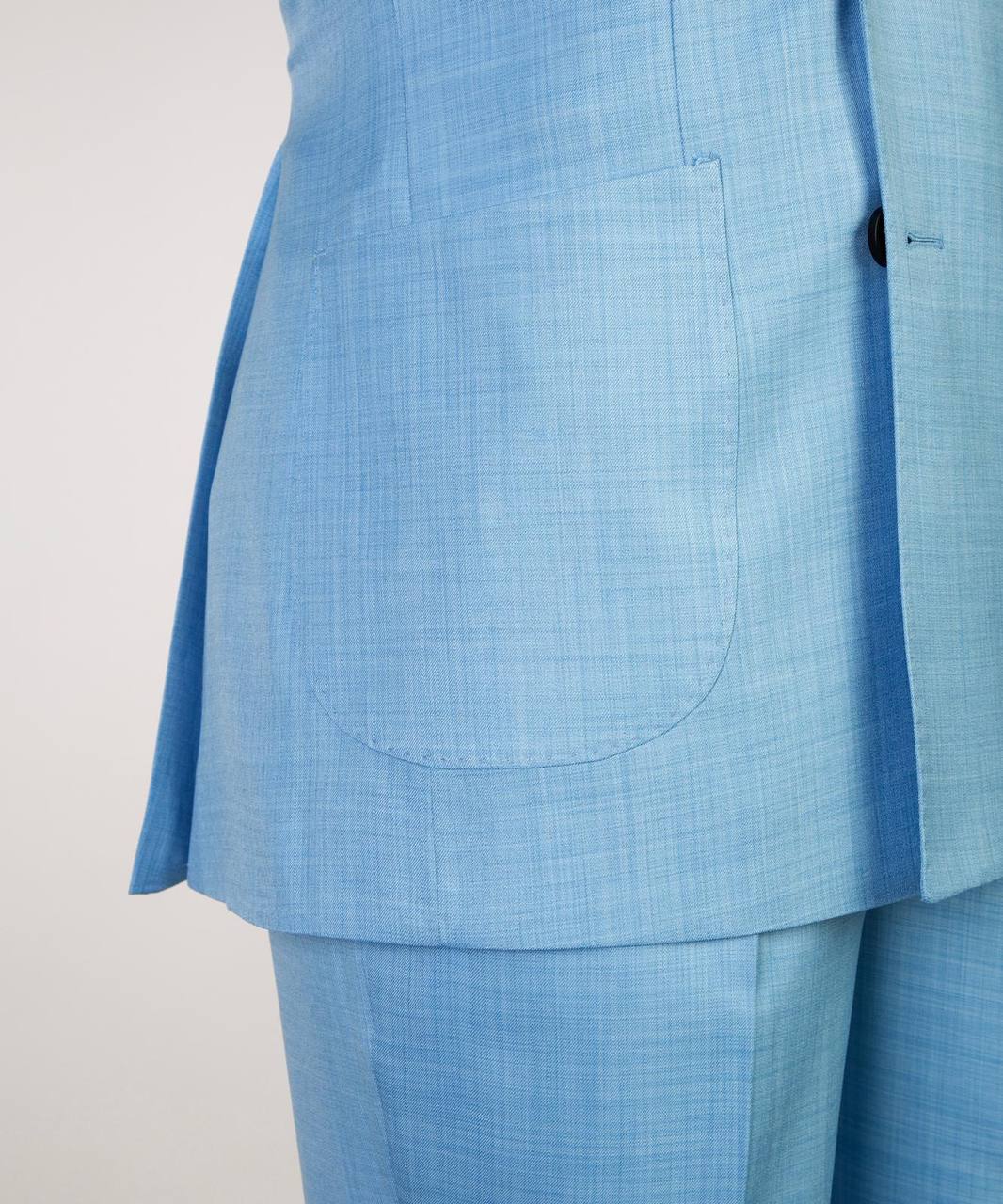 Light Blue Double Breasted Suit