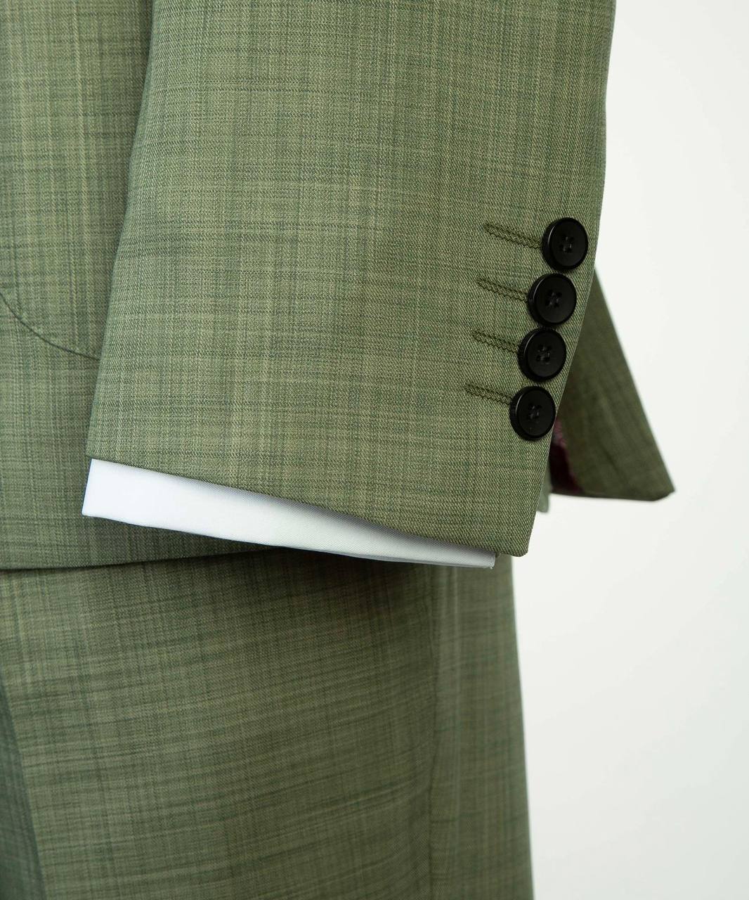 Green Double Breasted Suit