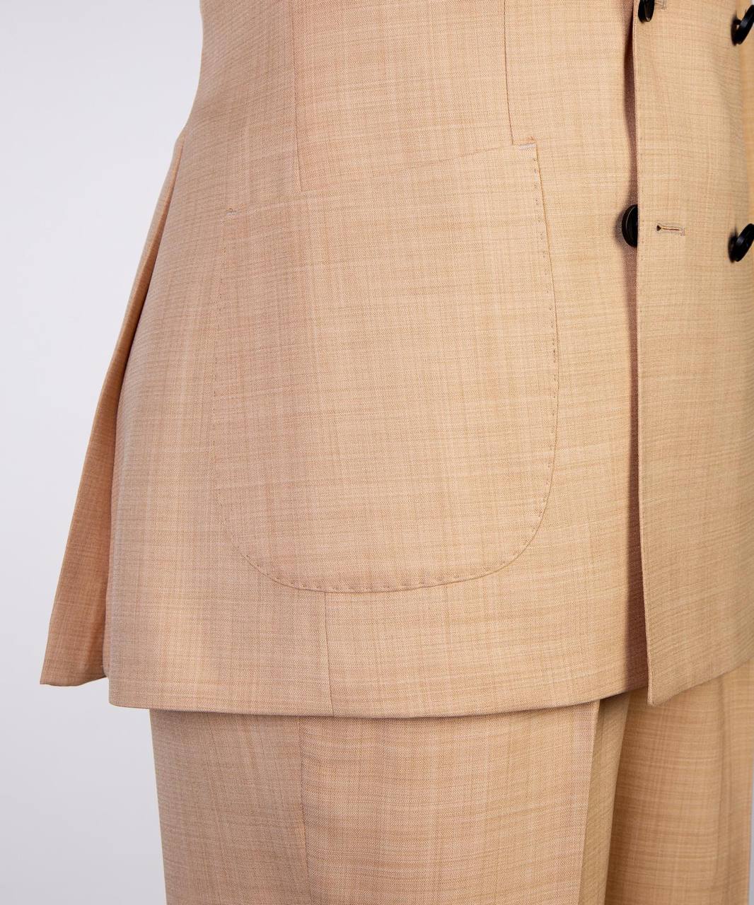 Apricot Double Breasted Suit