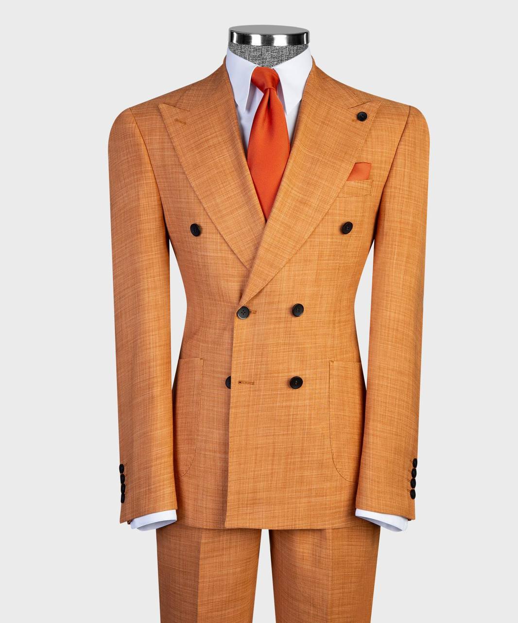 Terracotta Double Breasted Suit