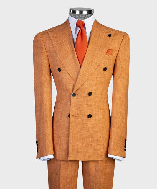 Terracotta Double Breasted Suit