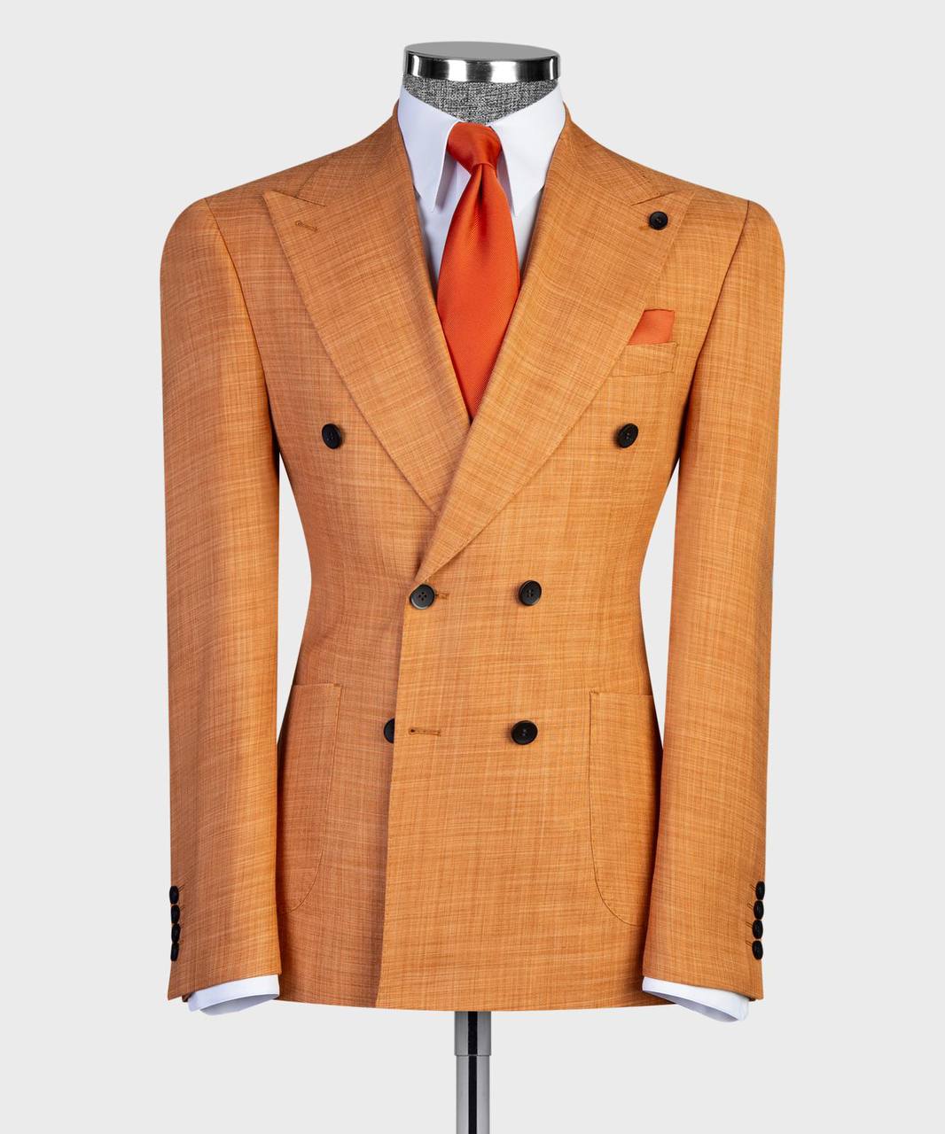 Terracotta Double Breasted Suit