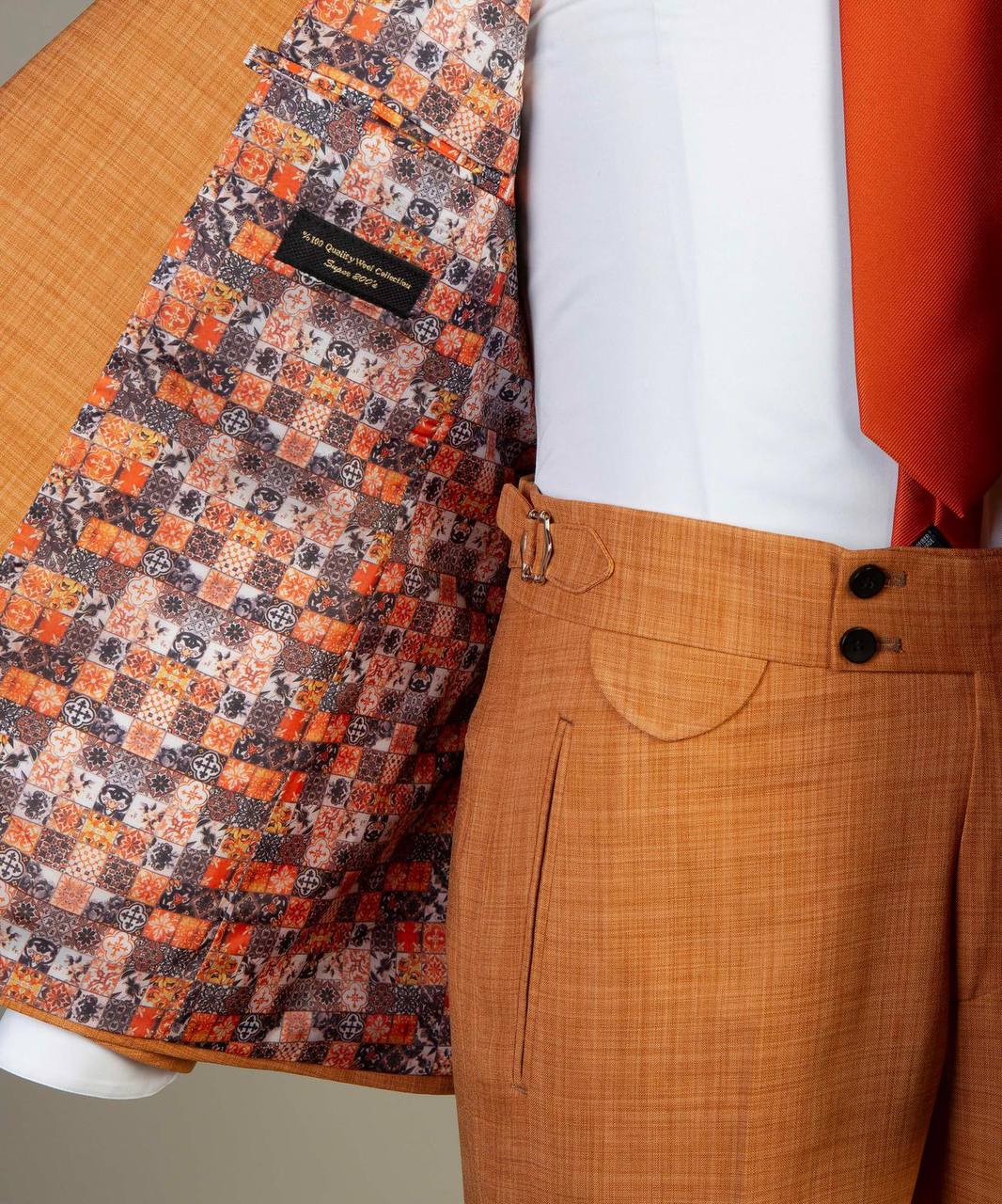 Terracotta Double Breasted Suit