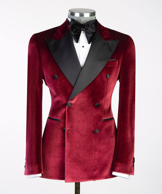 Velvet Crimson Gentleman's Tux