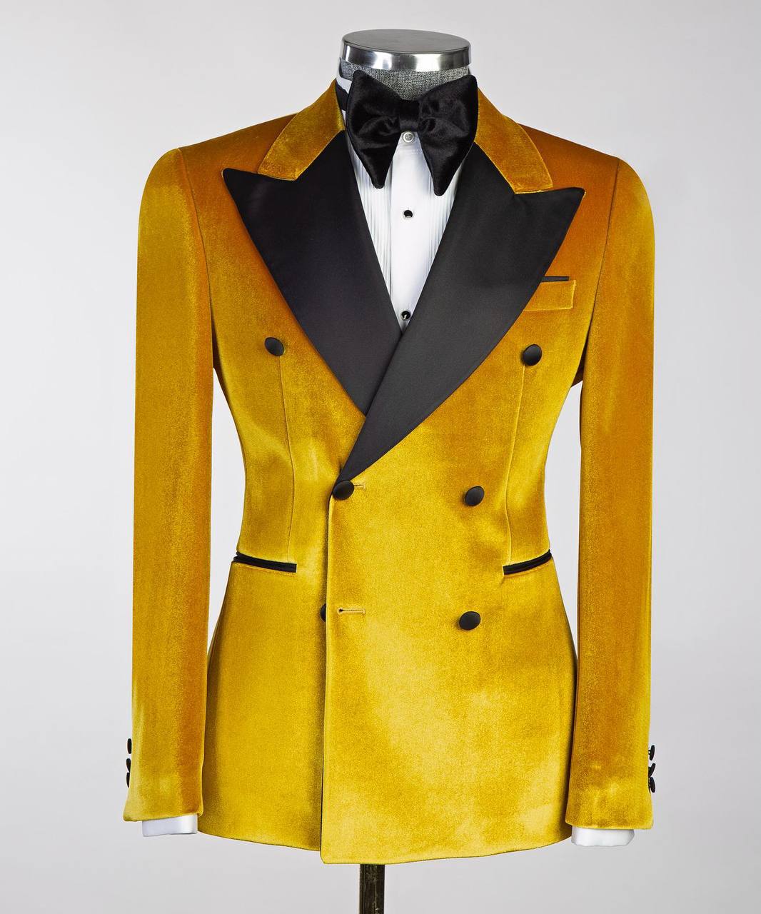 Velvet Golden Yellow Gentleman's Tux