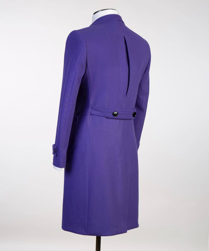 Vivid Violet Double Breasted Coat