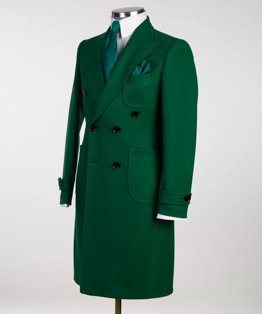 Rich Emerald Double Breasted Coat