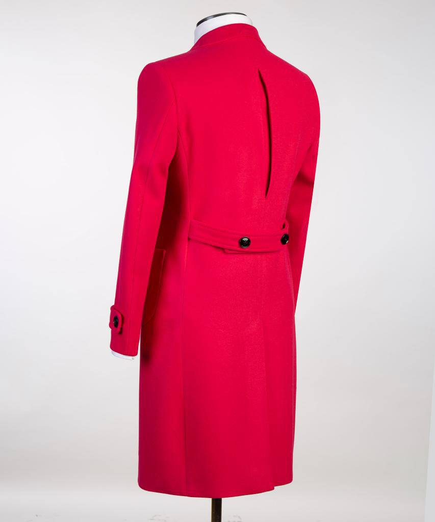 Magenta Double Breasted Coat