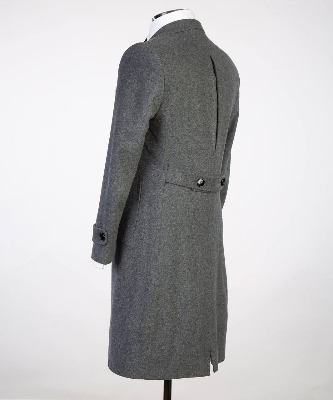 Slate Gray Double Breasted Coat