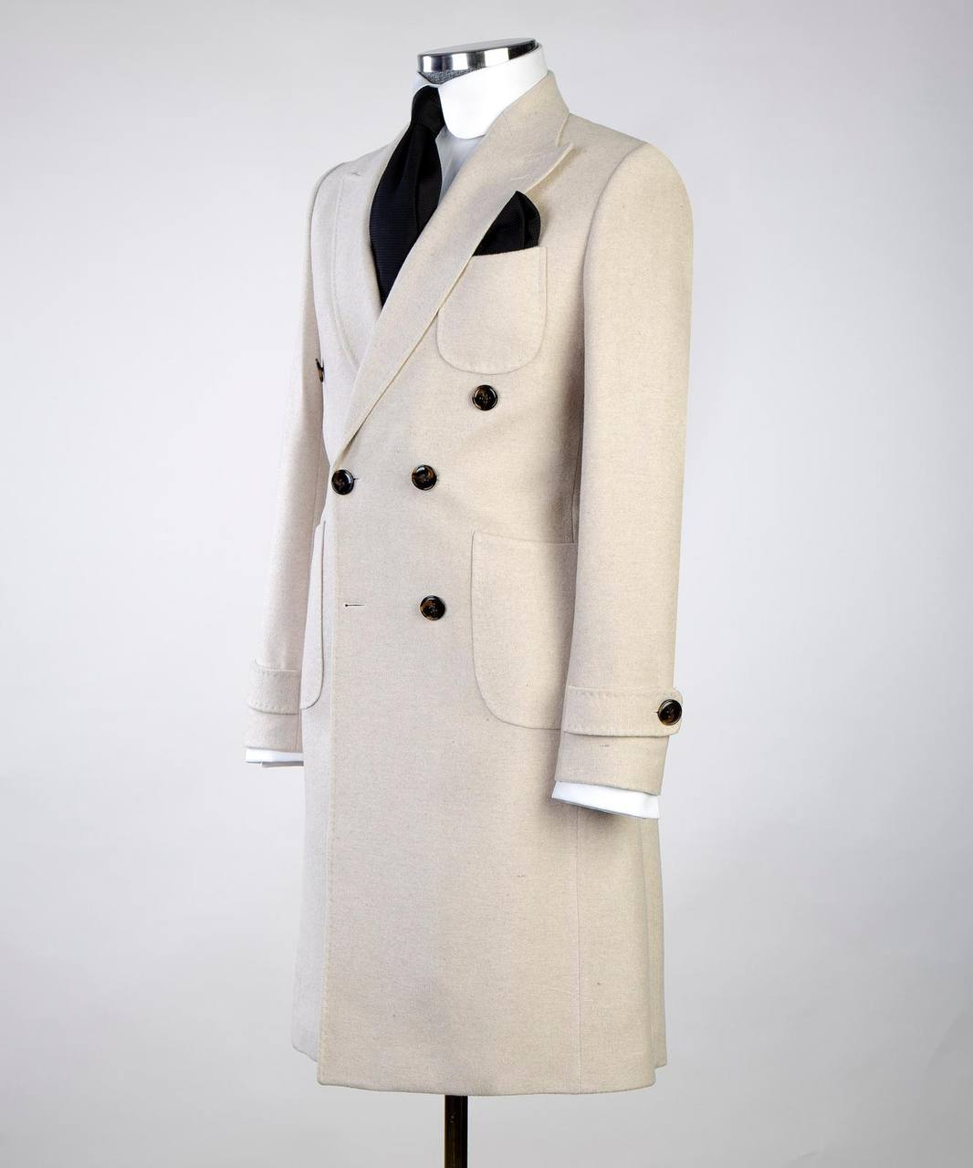 Light Beige Double Breasted Coat