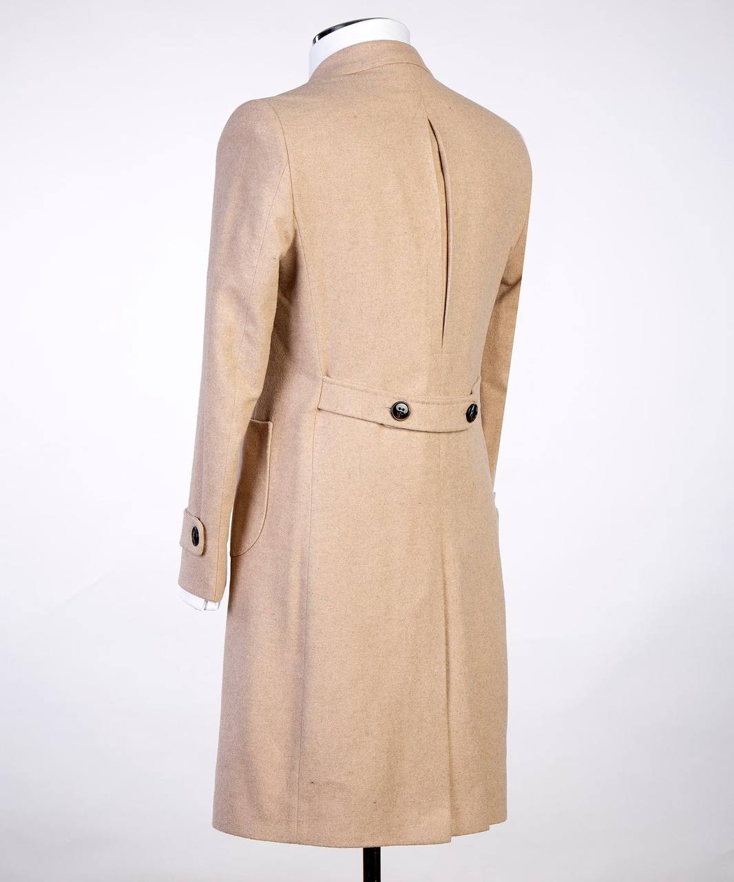 Beige Double Breasted Coat