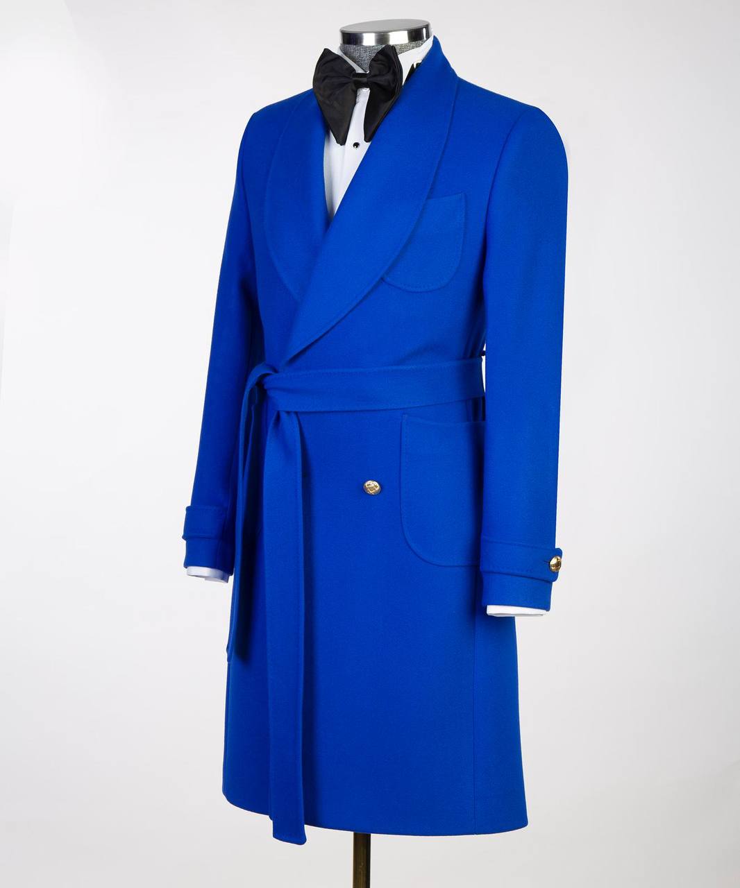 Royal Blue Double Breasted Coat