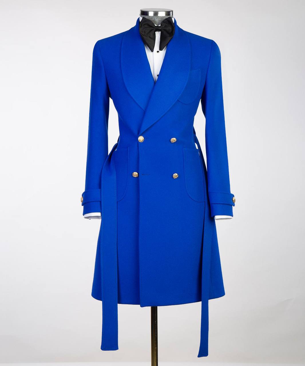 Royal Blue Double Breasted Coat