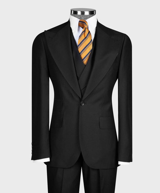 Midnight Black 3-piece Suit