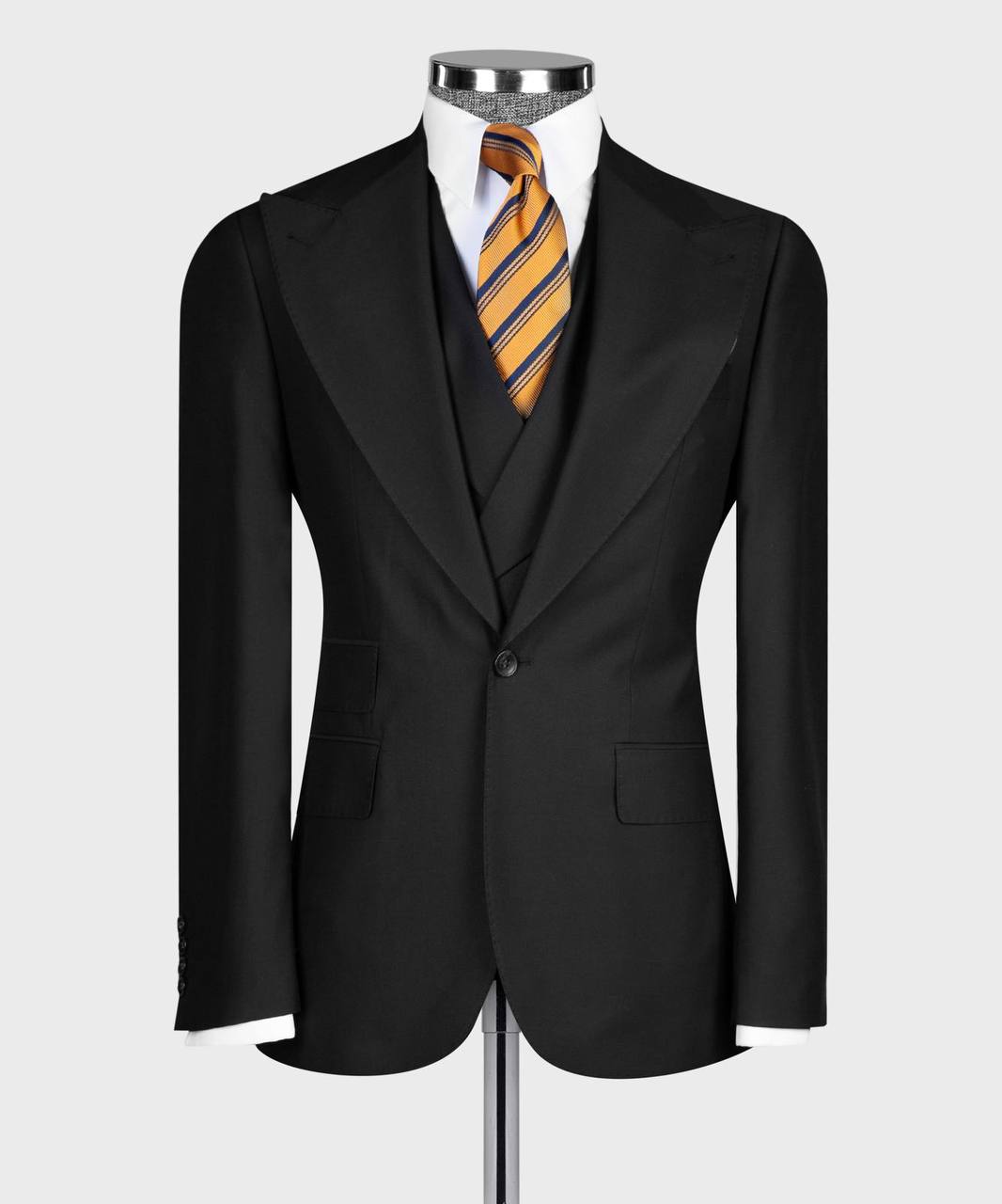 Midnight Black 3-piece Suit