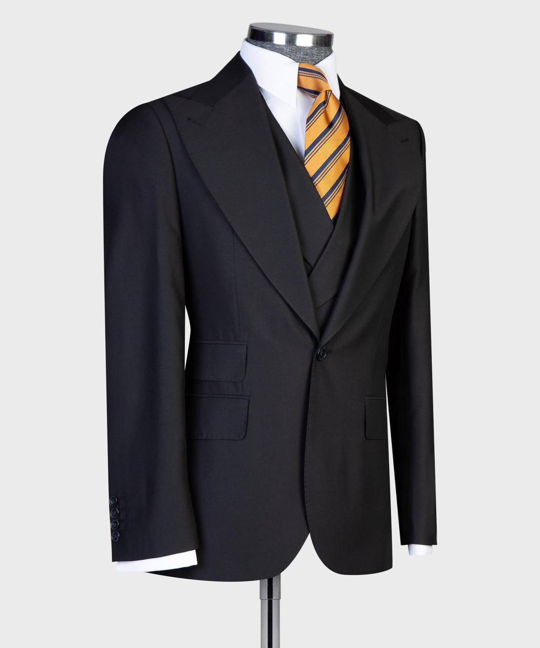 Midnight Black 3-piece Suit