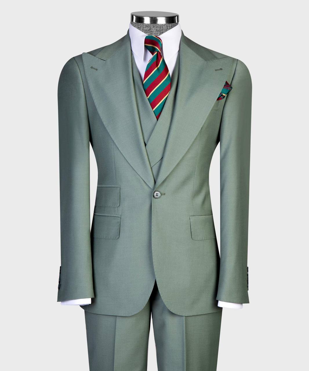 Sage Green 3-piece Suit