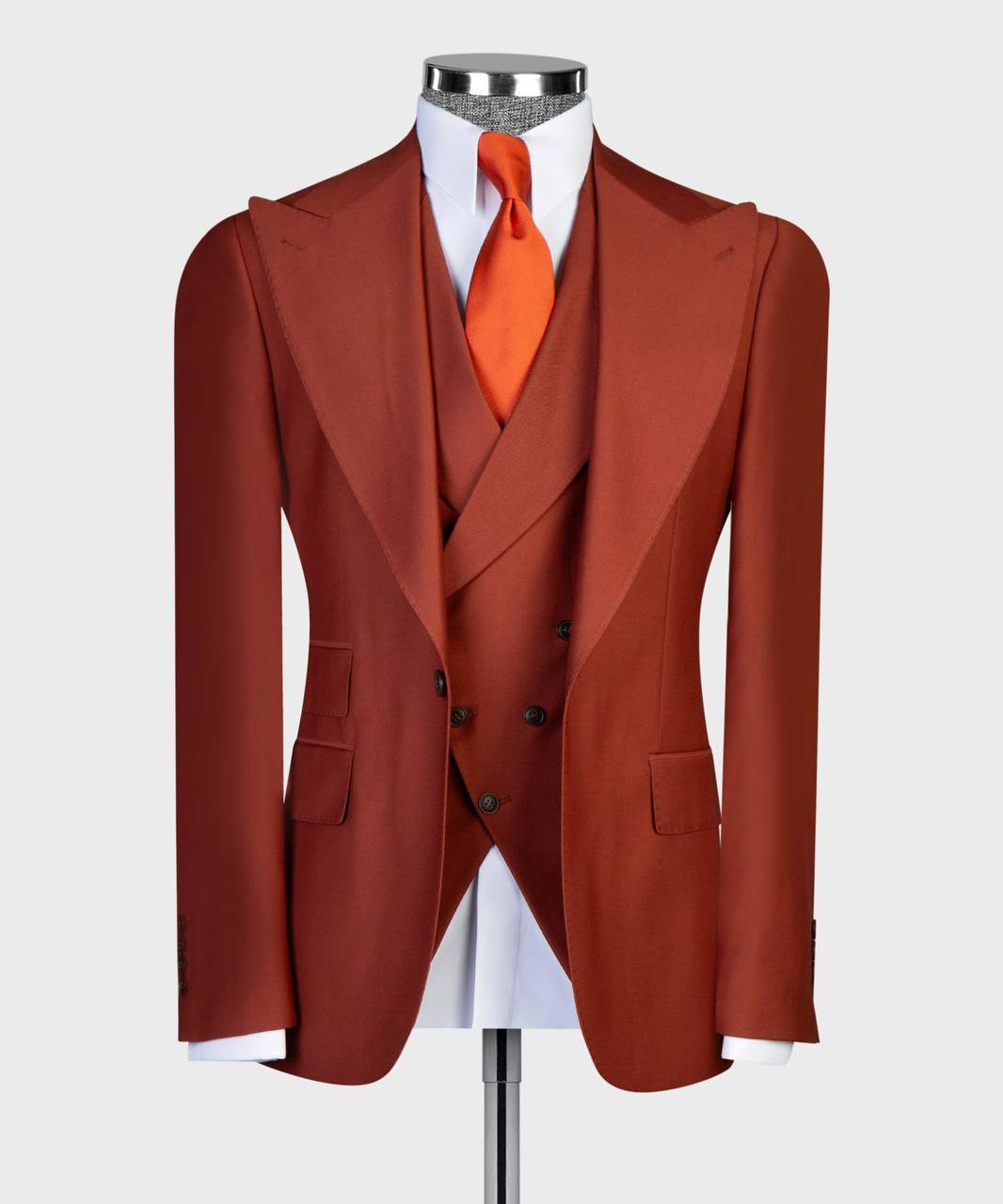 Terracotta Red 3-piece Suit