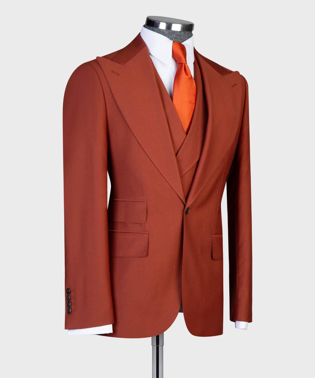 Terracotta Red 3-piece Suit