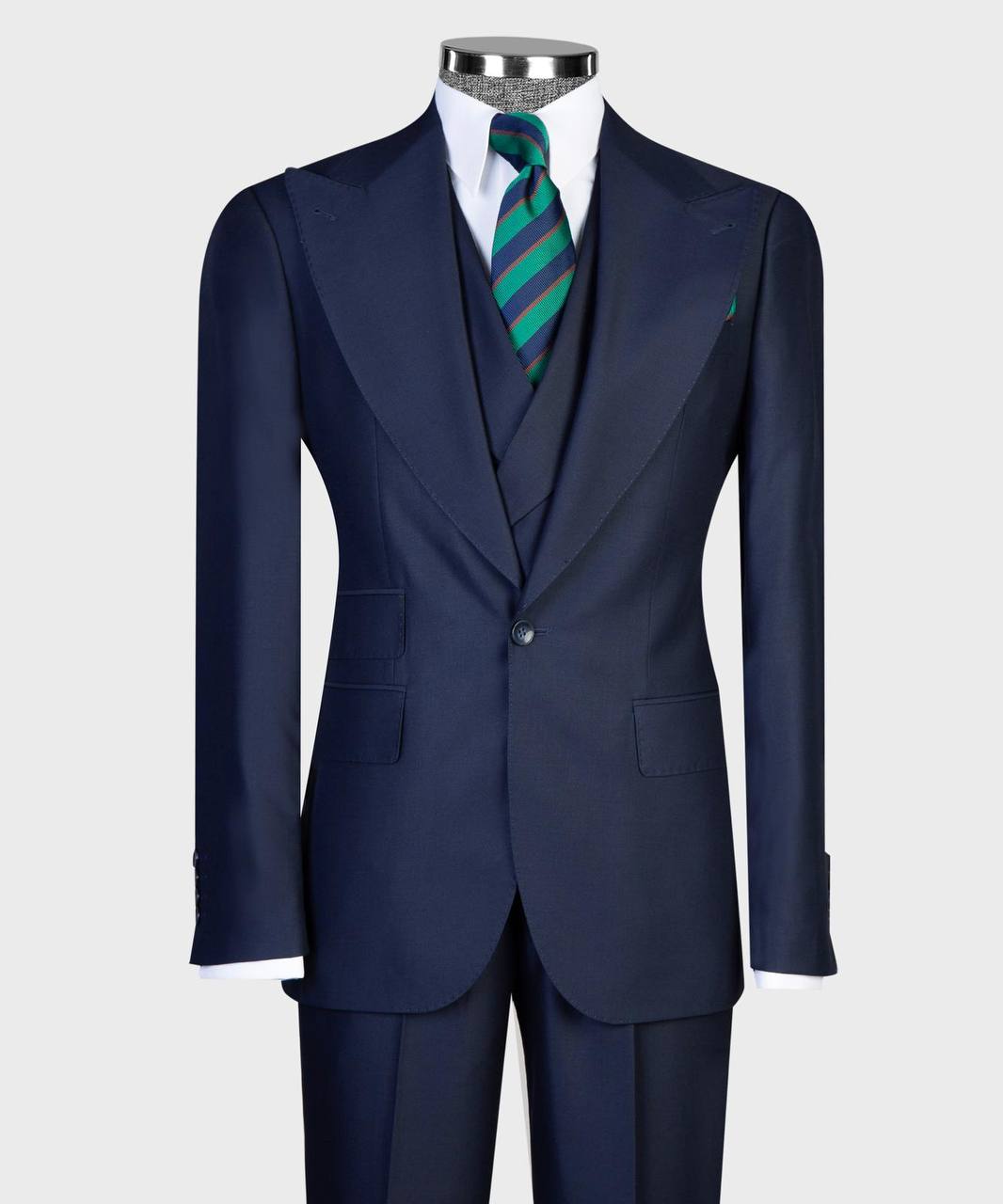 Navy Blue 3-piece Suit