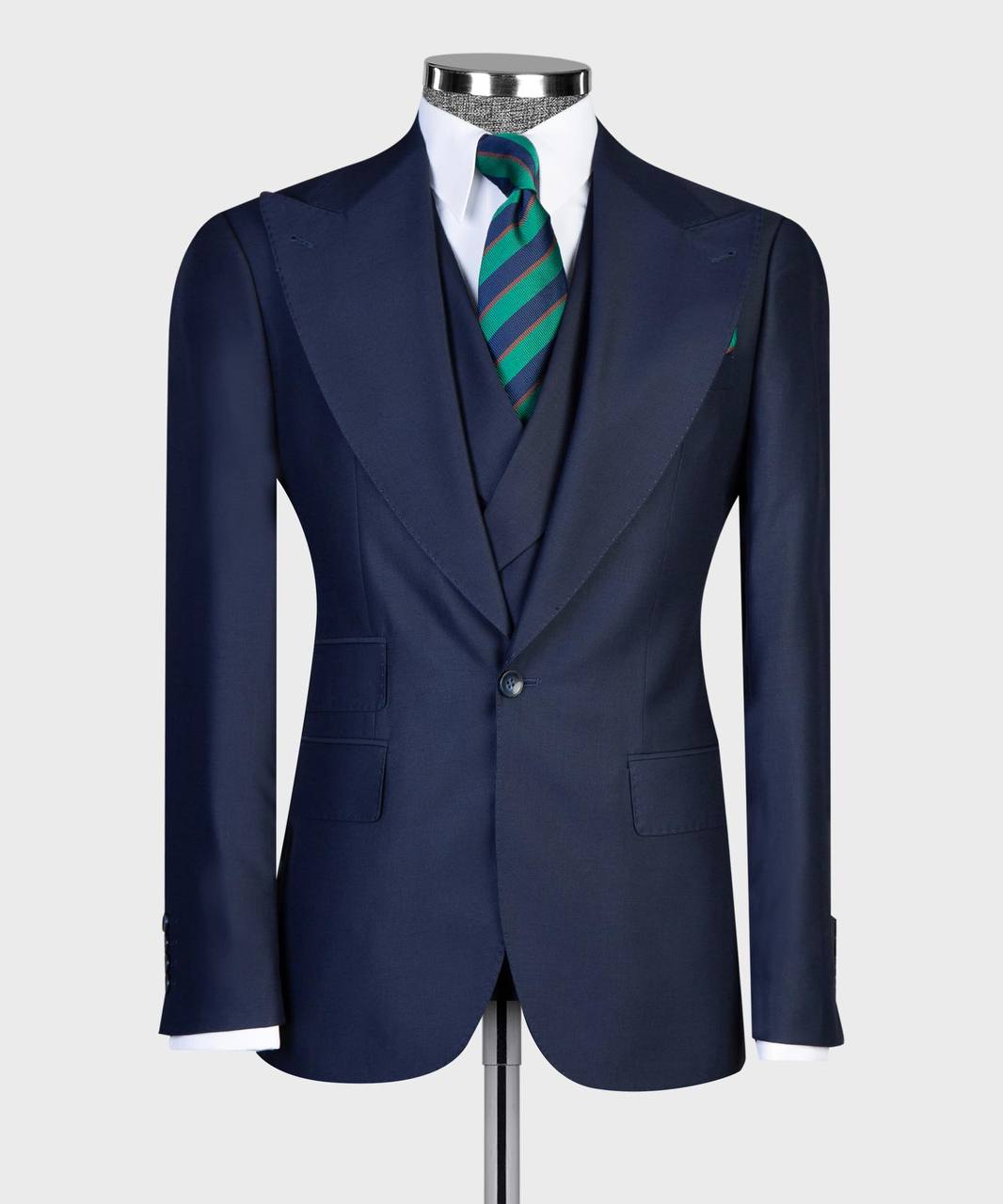 Navy Blue 3-piece Suit