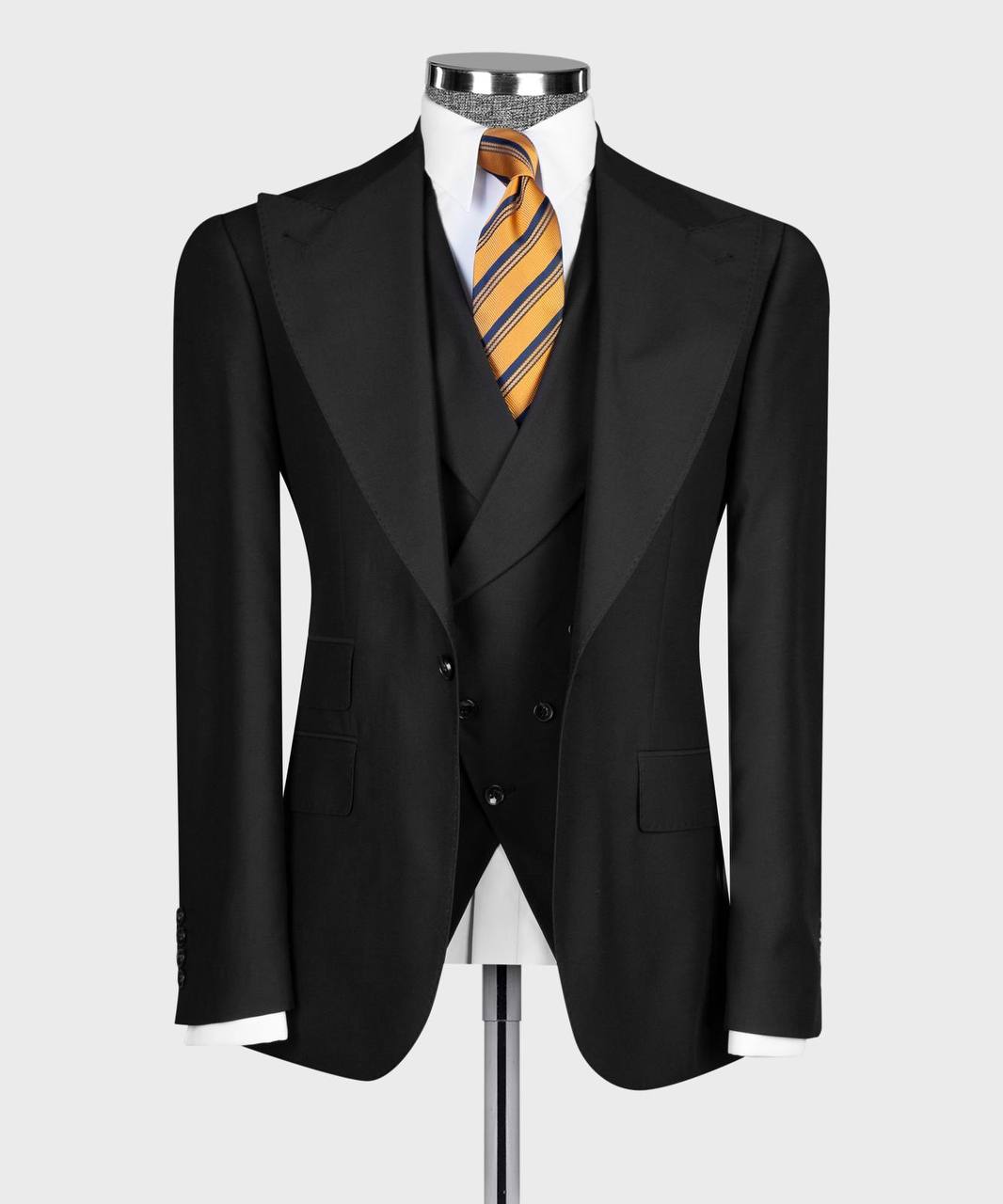 Midnight Black 3-piece Suit