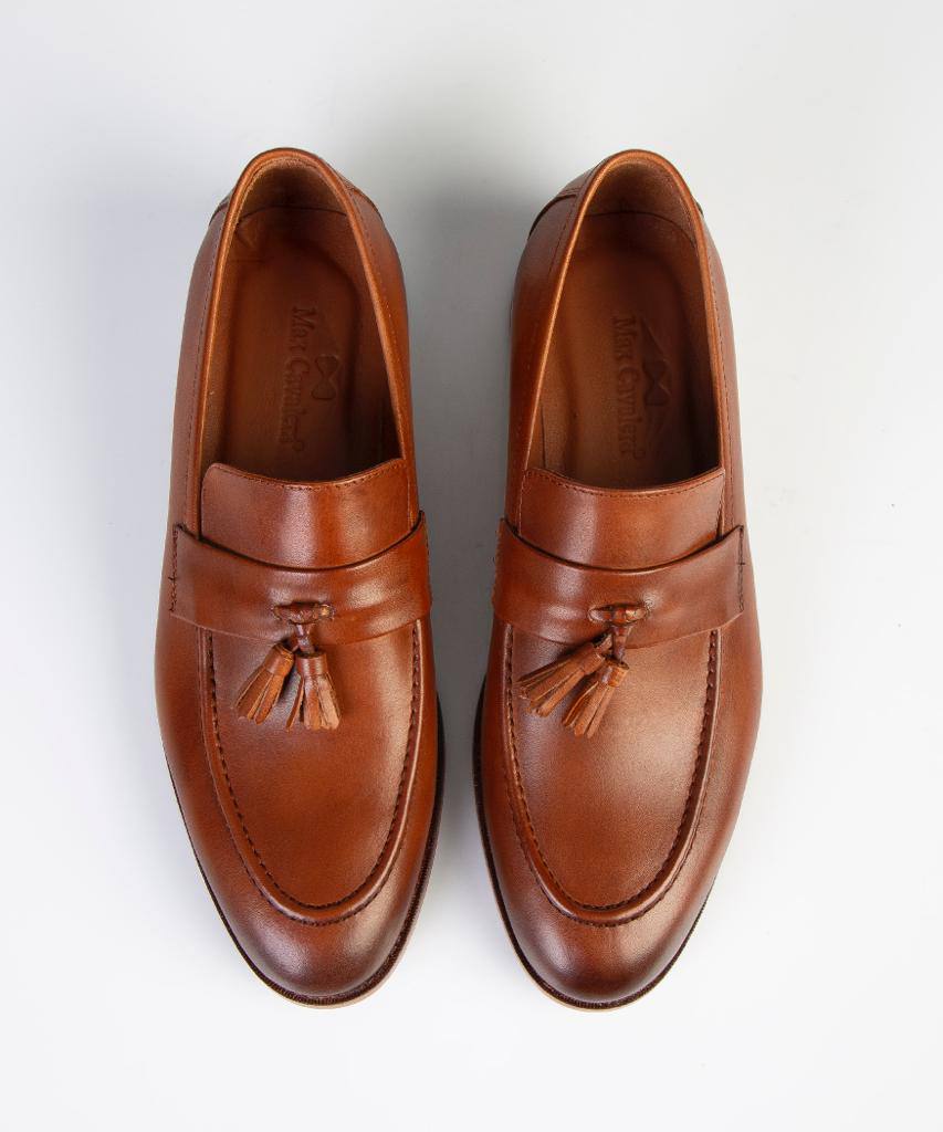 Chestnut Brown Tassel Loafers – 100% Turkish Leather