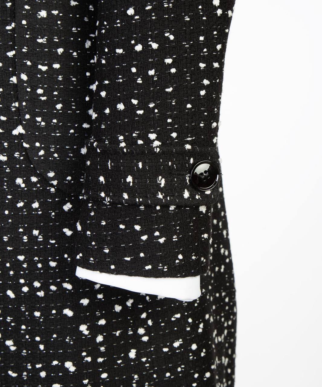 Black Flecked Double-Breasted Overcoat