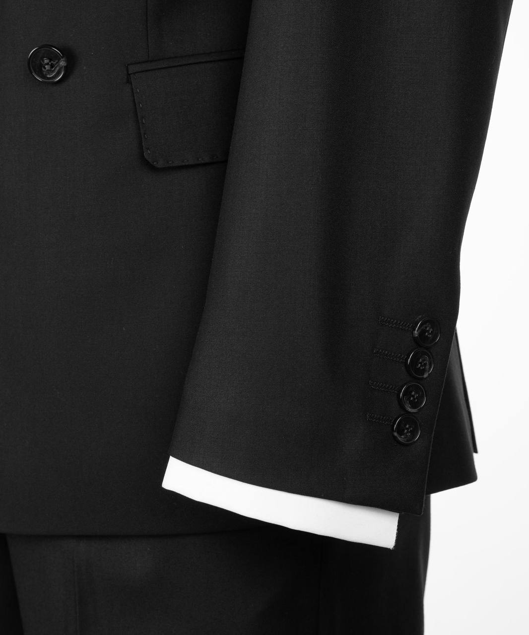 Black Double Breasted Suit w/ Flared Leg