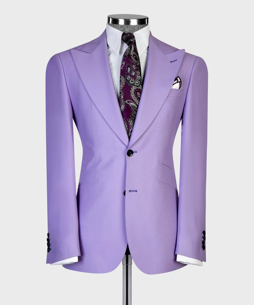 The Royal Lavender Three-Piece Suit - alternate angle