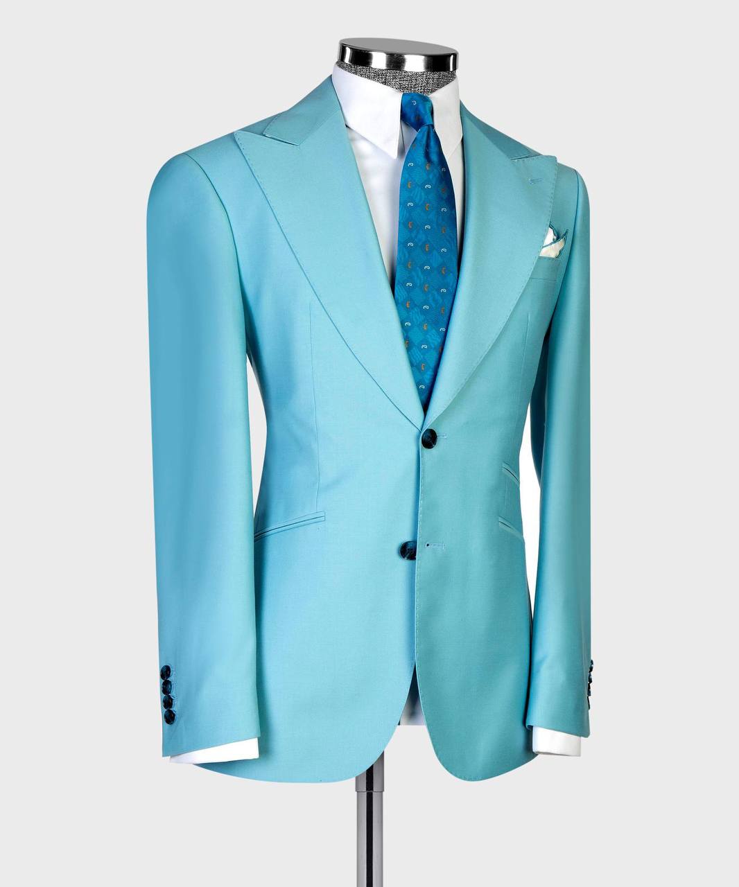 Azure Peak Three-Piece Suit - detail view