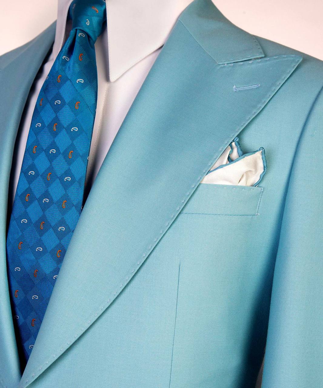 Azure Peak Three-Piece Suit - side view