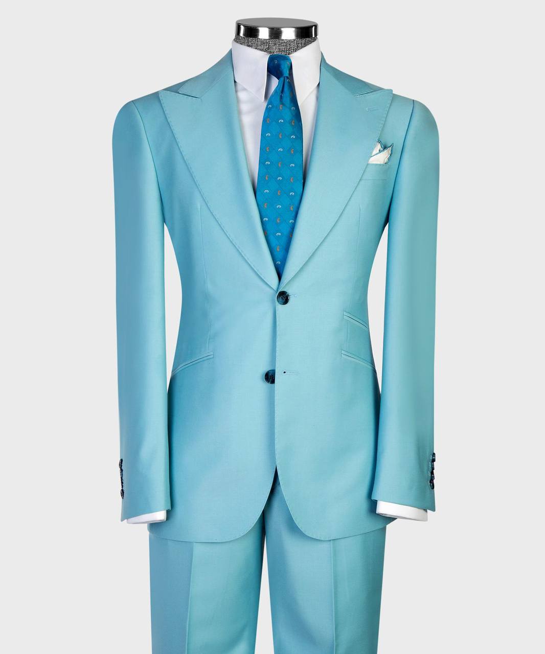 Azure Peak Three-Piece Suit - close-up