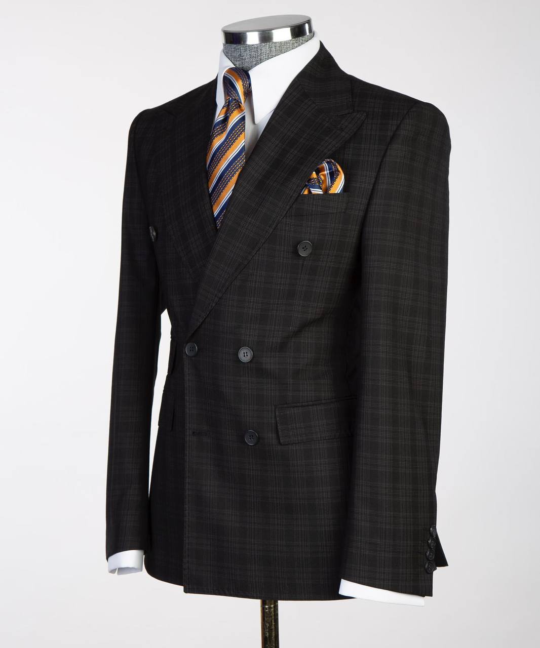 Obsidian Shadow Double-Breasted Jacket - alternate angle