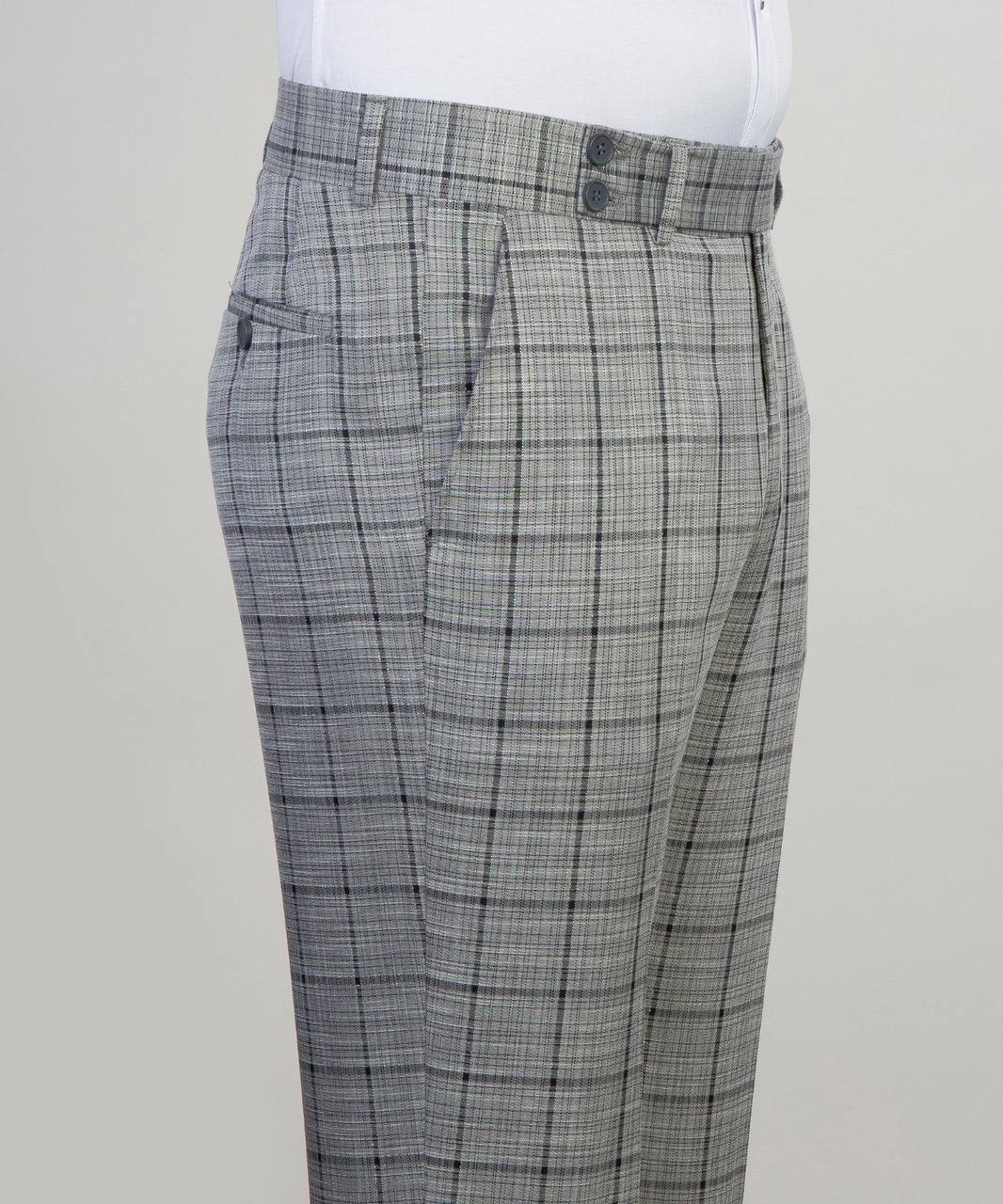 Gray Plaid Double-Breasted Jacket - side view - The Third Gentleman