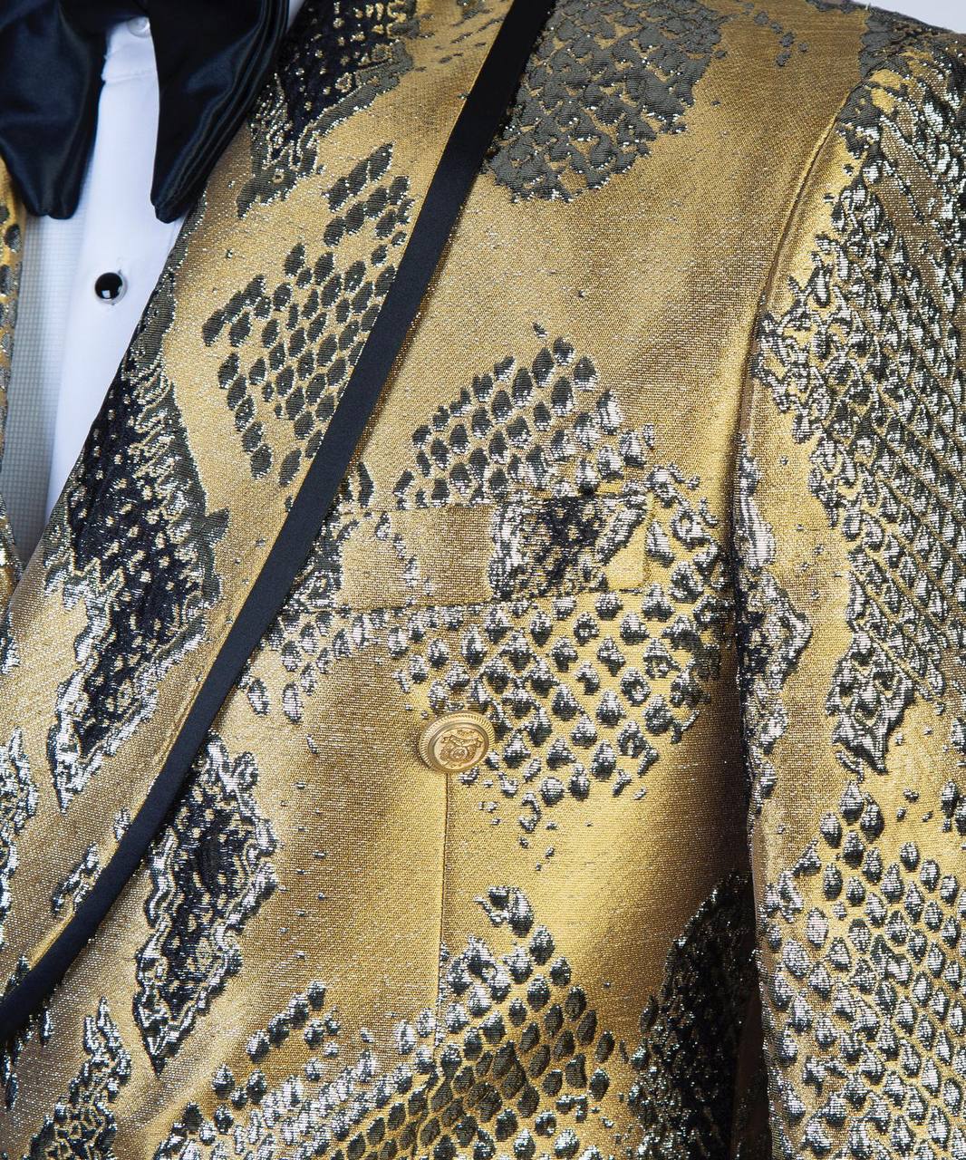 Gold Python Metallic Tuxedo | Double-Breasted from The Third Gentleman, product view 3