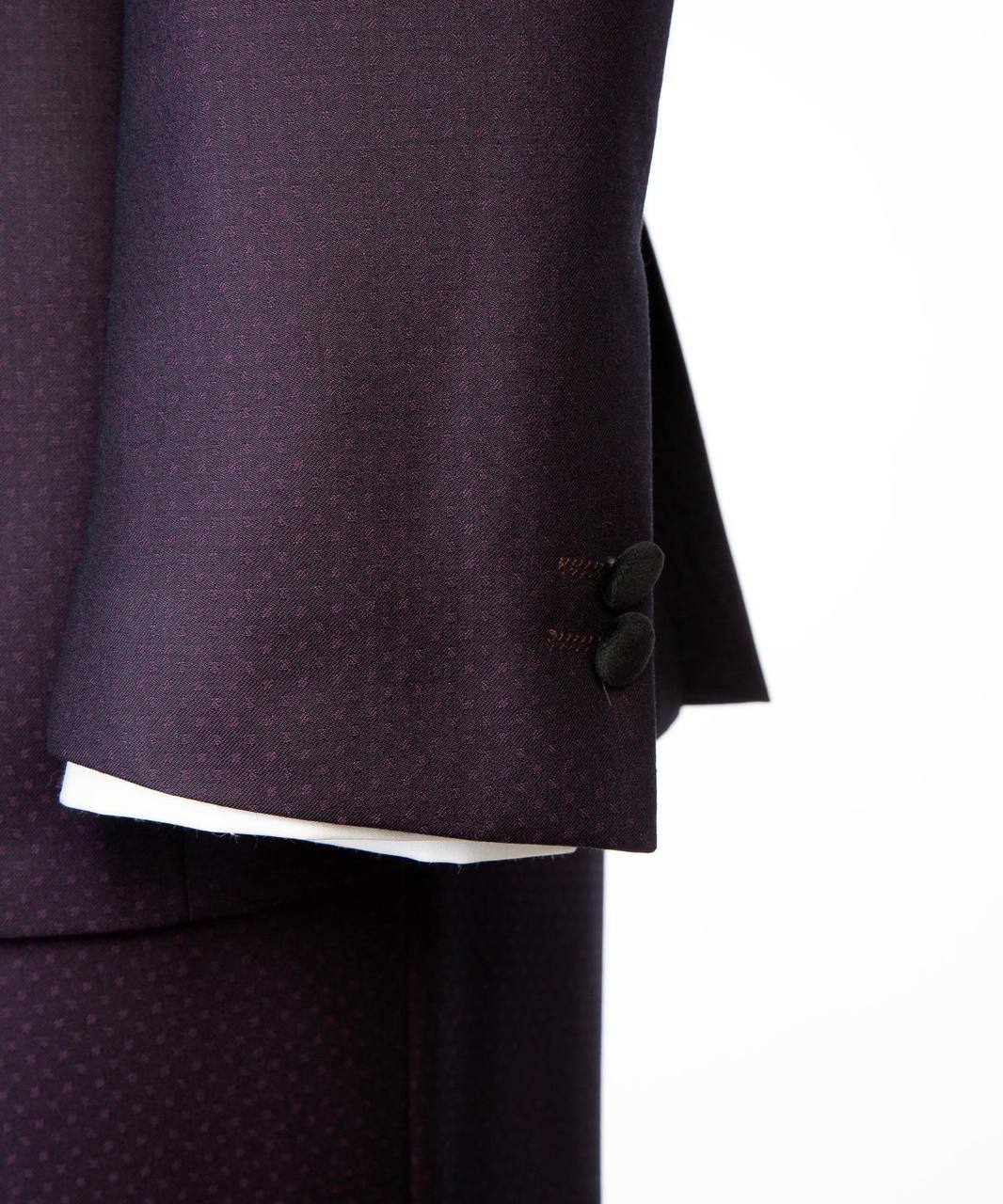 Deep Plum Three-Piece Tuxedo | Velvet Shawl Collar from The Third Gentleman, product view 5